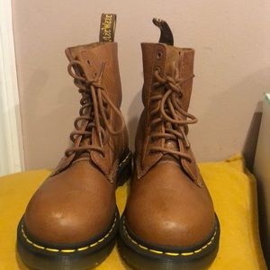 Brown doc martens